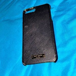 Kates spade black iPhone 8+ case